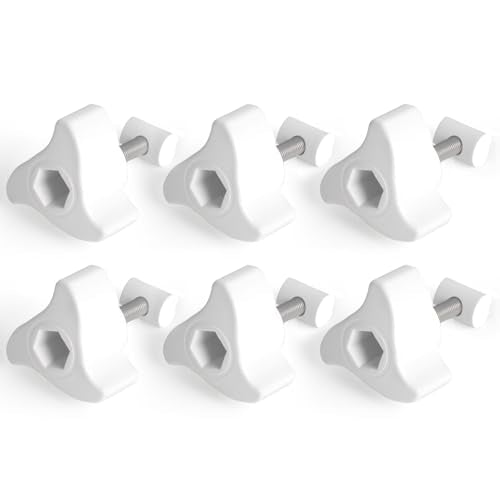 A20215 Replacement Lid Fastener Kit Compatible with Fluval FX6 FX5 FX4 FX2 Canister Filters, for Aquarium Filter Lid Lock Clips Accessories, Filter Parts with 6 Fasteners & 12 Barrel Nuts, 6 Pack