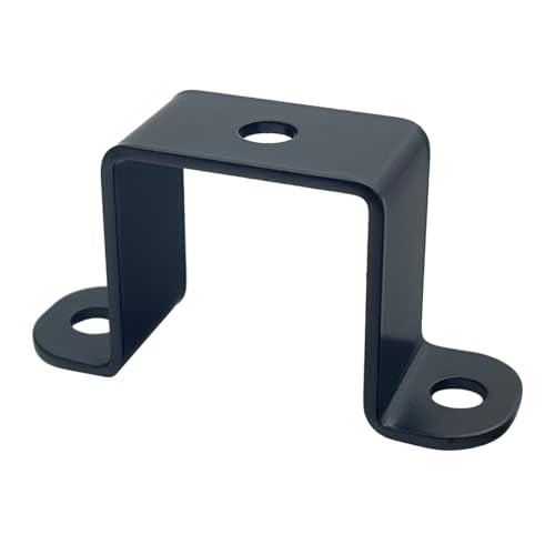 6 PCS 1.5x1.5" Square Pipe Tube Strap Clamps,1.5 inch metal u shaped bracket, steel u clamp bracket for mounting,Black - size: 1.5" x 1.5"