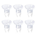 MroMax Aquarium Suction Cup Clips Airline Tubing Hose Heater Clips Clamps Holder for Fish Tank Clear 7mm to 11mm 6Pcs - size: 6pcs 7mm to 11mm
