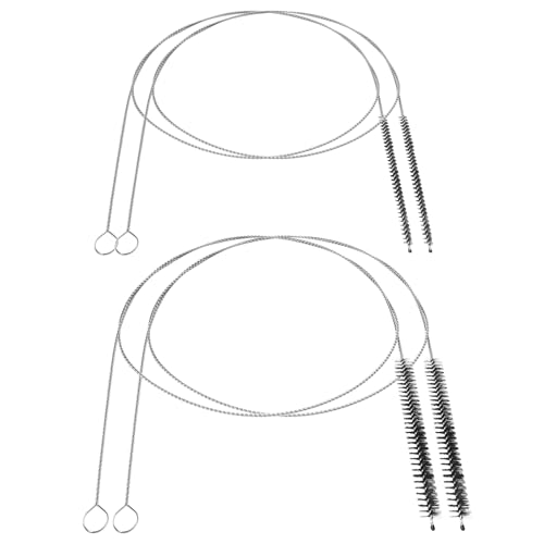 4PCS Tube Cleaner Brush 39 Inches Extra Long Straw Cleaner Brush with Soft Nylon Bristle for Cleaning Straw, Kegerator, Feeding Tube, Line, and Pump （Black） - color: 4pcs-black