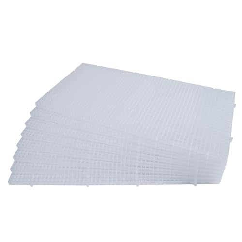 ALEGI Aquarium Grid Isolate Board Divider Fish Tank Bottom Black Filter Tray Plastic Crate (8pcs) - size: 8pcs
