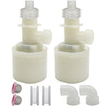 Water Float Valve, Water Level Control Water Tank Traditional Float Valve Upgrade 2 PCS（1/2" to 1/4", up inlet） - color: up inlet, size: 1/2" to 1/4"