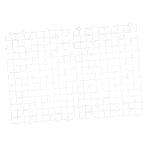Happyyami 2pcs Aquarium Tank Divider Dense Design Easy Installation Under Gravel Board for Fish Tank White Professional Gravel Boards for Creating Aquarium Environment - color: White