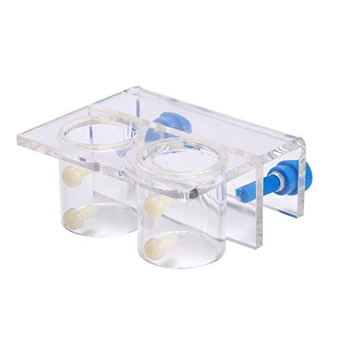 Transparent Acrylic Water Tube Fixture, Soft Pipe Holder for Fish Tank Aquarium, Durable Tube Organizer with Screws for Tubes Under 2.5cm, Keeps Aquarium Tidy and Secure (Double Hole) - size: Double Hole