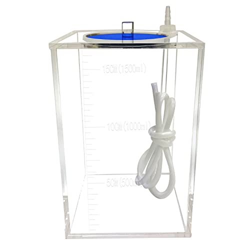 dosing Container dosing Pump Reservoir with dosing Pump tubing Hose 1500ml(Blue lid) - size: 1500ml(blue lid)