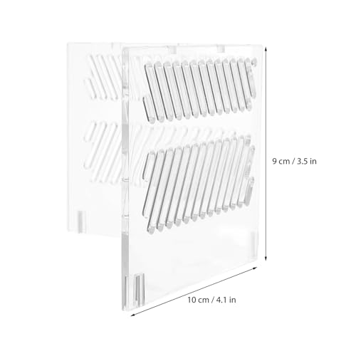 Milisten Aquarium Sand Isolator Acrylic Grid Divider Fish Tank Partition Pump Guards Clean Water DIY Accessory