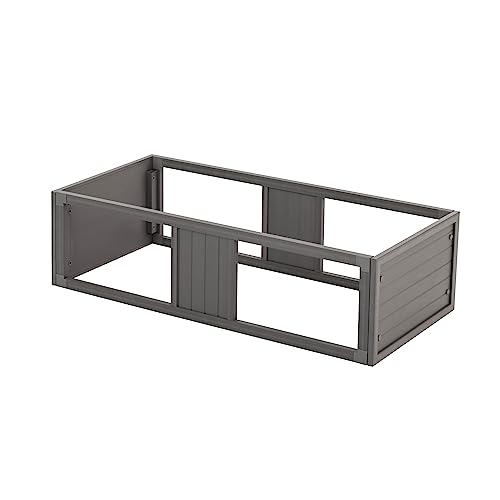 New Age Pet ECOFLEX Two Large Reptile Enclosures with Matching Stacker Combo Set in Grey - color: Grey, size: Large