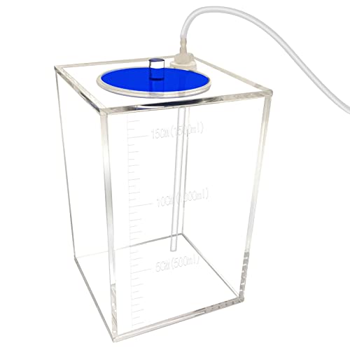 dosing Container dosing Pump Reservoir with dosing Pump tubing Hose 1500ml(Blue lid) - size: 1500ml(blue lid)