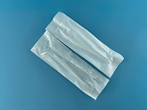 Disposable Sterile Forceps Tweezers 5inch 125mm Length Individually Wrapped Transparent White Pack of 100 - style: Transparent White (Pack of 100)