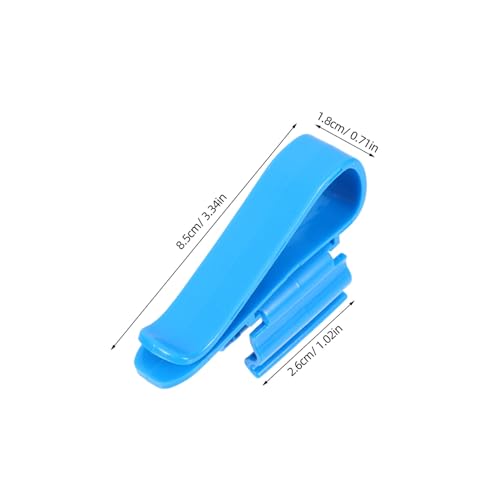 Toyvian 6pcs Aquarium Pipe Clamp Flexible Fish Tank Hose Holders Easy to Use Water Pipe Clips for Secure Filtration Connections for Various - color: Blue