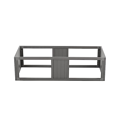 New Age Pet ECOFLEX Two Large Reptile Enclosures with Matching Stacker Combo Set in Grey - color: Grey, size: Large