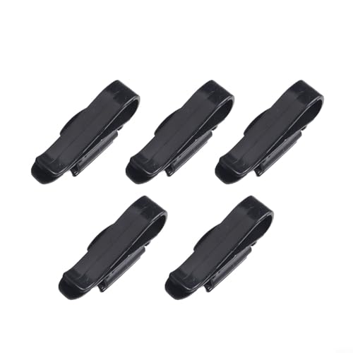 5-Pack ABS Plastic Fish Tank Clamp Water Pipe Holder, Secure Aquarium Hose Mounting for 8-16mm Diameter Tubes, Anti-Slip for Easy Cleaning and Water Change Maintenance in Tanks or Buckets, Black and - color: black