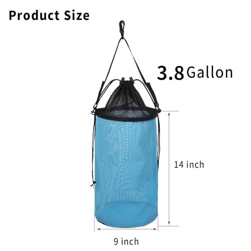 Fishing Bait Mesh Bag - Live Bait Storage Cage, Textilene Mesh Fishing Net