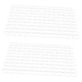 2pcs Aquarium Divider Transparent Gravel Plate Wear-Resistant Tank Partition for Breeding Fish Smooth Edges Easy to Install Retention - color: Transparent