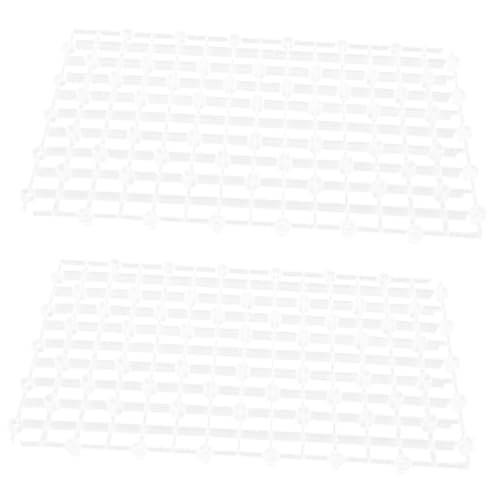 2pcs Aquarium Divider Transparent Gravel Plate Wear-Resistant Tank Partition for Breeding Fish Smooth Edges Easy to Install Retention - color: Transparent