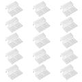 15 Pcs Rimless Aquarium Lid Clips for 11-12mm Glass, Clear Acrylic Aquarium Cover Support Clamps for Fish Tank Lid Holder, Plastic Tank Top Clips for Glass Canopy or Piscine Hoods and Covers