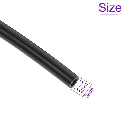 DMiotech 5/64" ID x 1/8" OD, 9.84Ft Long PA6 Nylon Aquarium Air Tubing Pneumatic Nylon Tube Hose Black for Air Brake System - color: Black, size: 5/64"x1/8"x9.84Ft
