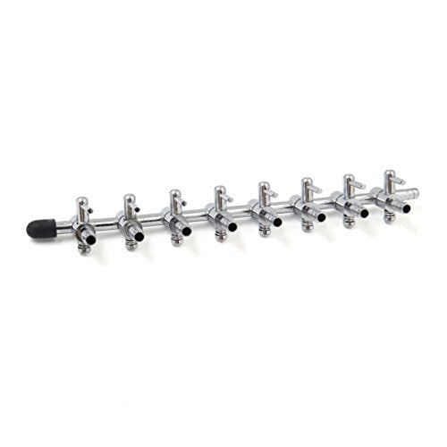 uxcell® 3Pcs Stainless Steel 8 Way Air Flow Branch Outlet Control Valve for Aquarium