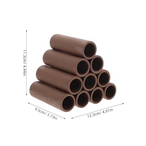 Healifty Shrimp Hideaway Pipe and Pottery Breeding Shelter Cave for Aquarium Fish Tank, Spawning Tube Hiding Habitat Ornament for Freshwater Shrimp Breeding and Stress Reduction