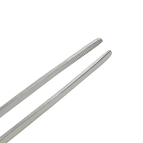 Straight and Bend Stainless Steel Super Thick Tweezers Set,Pliers Aquarium Tool Fish Tank Aquatic Plants Forceps Clip (10.5")