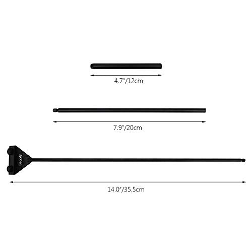 Segarty Aquarium Algae Scraper, 26.5" Stainless Steel Cleaner with 10 Replaceable Stainless Blades, Cleaning Razor for Removing Residue in Fish Plant Glass Tank