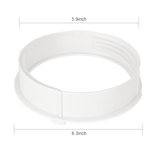 Portable AC Exhaust Hose Coupler 5.9 inch Air Conditioner Unit Vent Tube Connector Portable Air Conditioning Interface Adapter Accessories Parts (AA06) - style: AA06