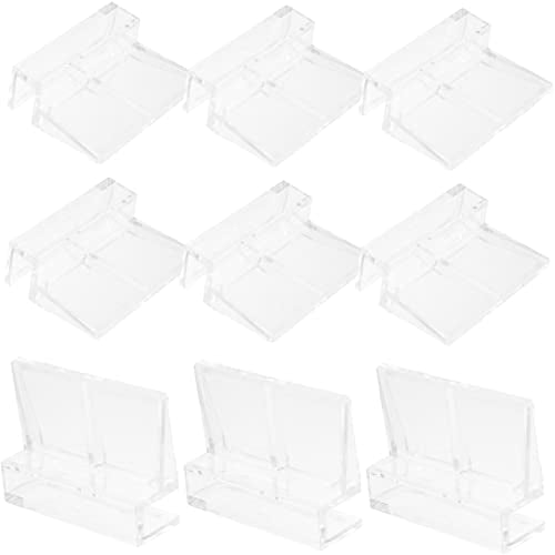 SUPVOX 16Pcs Sturdy Acrylic Aquarium Lid Racks Durable Fish Tank Cover Holders for Tanks and Wear Resistant Support Brackets for Aquariums