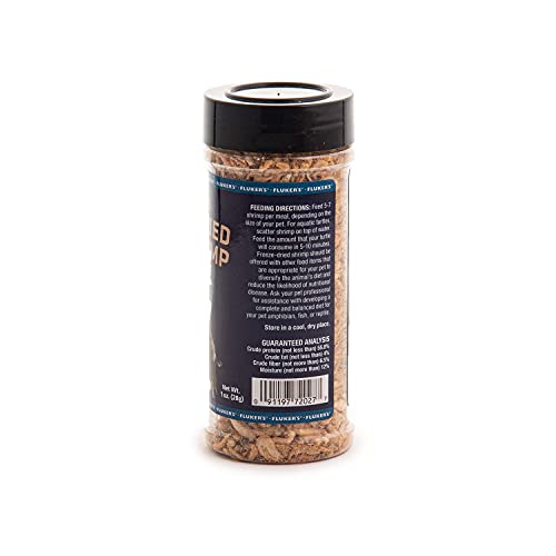 Fluker's Freeze Dried River Shrimp, Nutrient-Packed, Ideal for Lizards, Reptiles, Birds, Fish, Hedgehogs, 1 Oz