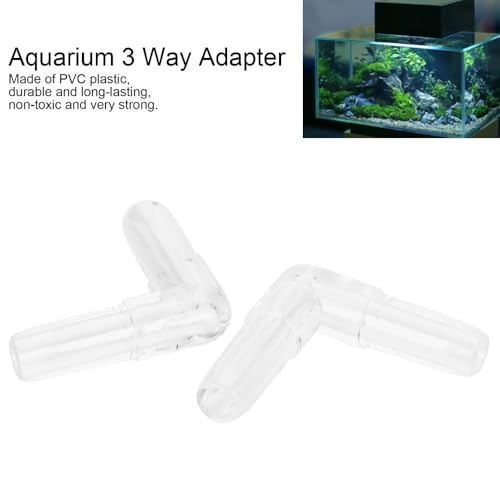 30Pcs 4mm Transparent PVC Air Tubing Splitter Kit - L Shape 3 Way 4 Way Connector for Aquarium Air Pump Accessories(L Shape Adapter) - style: L Shape Adapter