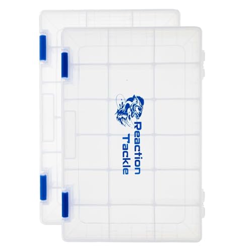 Reaction Tackle Tackle Box Trays, Utility Storage Boxes for Fishing Tackle, Lures, Hooks & Baits – Fits Tackle Bags and Tackle Boxes - color: 3600 Trays (2-pack)