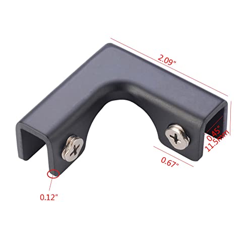 jinyatu 4Pcs Glass Clamp Square Frame 90 Degree Corner L Shape Connector Clip Holder for Rimless Aquarium Shower Door Cube Glass Panel Fixing (Max Clamp 10mm Thick) - size: Max Clamp 10mm thick