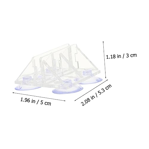 2Pcs Aquarium Divider Clips with Suction Cups Secure Fish Tank Isolation Clamps for Breeding and Separation Durable Tank Dividers for Fish and