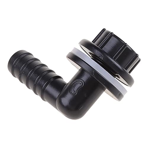 Flexible Tank Adapter (Bulkhead), Water Pipe Storage Adapter Connector, Plastics Elbow Quick Connector, 14mm Inner Diameter, Leakproof, Easy Installation, for Aquariums, Ponds Water Piping
