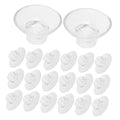 MERRYHAPY 20 Pcs High Transparency Fish Tank Suction Cups with Adjustable Cable Ties Durable Aquarium Plant Holder Clips for Binding Moss Shrimp Nest Effortless Setup and Resilient