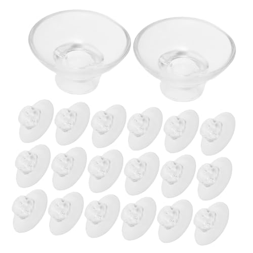 MERRYHAPY 20 Pcs High Transparency Fish Tank Suction Cups with Adjustable Cable Ties Durable Aquarium Plant Holder Clips for Binding Moss Shrimp Nest Effortless Setup and Resilient