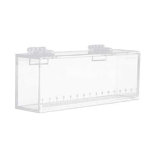 MagiDeal Fish Viewing Box, Fishing Hatching Incubator Acrylic Fish Egg Breeding Case Aquarium Fish Tank Isolation Box Isolation Breeder Box, S - size: S