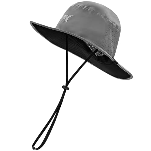 KastKing Sol Armis UPF 50 Boonie Hat - Sun Protection Hat, Fishing Hat, Beach & Hiking Hat, Paddling - color: O: Formal Gray, size: Laser-vented Design