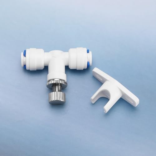2pcs RO Water Flow Control Valve Compatible with 1/4 Inch Hose OD POM Plastic for RO Water Systems/Pure Water Systems/Water Purifiers/Water Dispensers