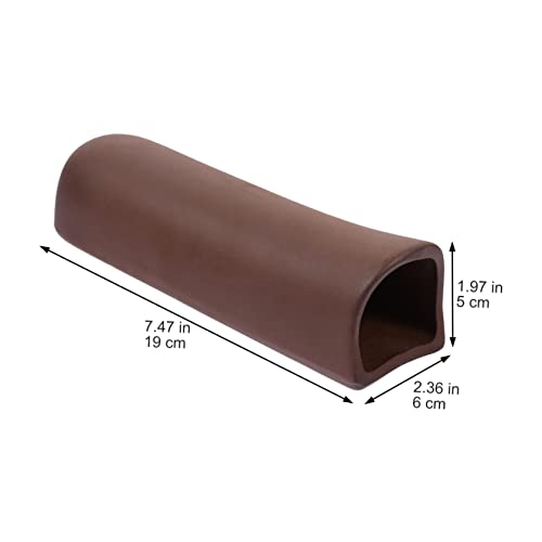Aquarium Ceramic Tunnel Cave Hideaway Shrimp Habitat Breeding Tube Decoration for Fish Tank Unique Ornamental Shelter for Betta and