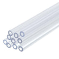 uxcell 10 Pcs Clear Plastic Rigid Tubing 2mm ID x 4mm OD, 0.5 Meters Length Round Polycarbonate Tubing for Aquarium Water Pipe, Water Cooling System, Plumbing - size: 2mm x 4mm