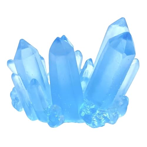 Small Fish Tank Decor Artificial Crystals Aquarium Betta Fish Tank Decorations Mini Crystal Ornaments Resin Accessories (Light Blue) - color: Light Blue