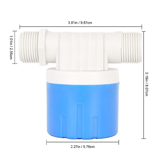 Float Valve 3/4" Side Inlet Male Automatic Water Level Control Valve for Water Tank, Water Tower,Swimming Pools, Livestock Water Trough, Aquaculture, Aquariums - size: 3/4" side