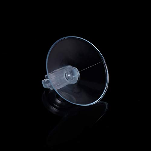 10Pcs Replacement Suction Cup with Clip 1.2in Dia for Aquarium Air Tube Fish for Accessories Clear Sucker Holder