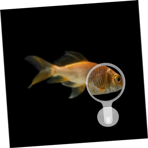 Happyyami Aquarium Magnifier with Suction Cup Microlandscape Viewer for Fish Tank Easy Installation Magnifying Glass for Small Animals and Plants Observation Exceptional Clarity