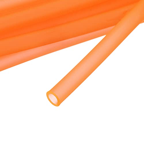 uxcell Aquarium Airline Tubing Hose 5/32" ID 15/64" OD 1Pcs 13.12 Ft Silicone Flexible Airline Tubing for Fish Tank, Terrariums, and Hydroponics, Orange - color: Orange