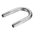 PATIKIL 3/8" (10mm) x 3/8" (10mm) Hose Barb Fittings, 1 Pcs 304 Stainless Steel U Shaped Joint Connector Barbed Fitting Metal Splicer - size: 3/8" (10mm)