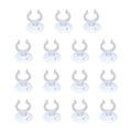 Aquarium Suction Cups, Fish Tank Suction Cups Clips Airline Tube Holders Clamps (Plastic, 15Pcs, Clear) for 0.8" Fish Tank Airline Tubing Binding Moss Shrimp Nest, 20x30MM - color: Clear, size: 20x30MM
