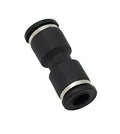 PneumaticPlus PUC Series Push-to-Connect Air Fittings - Union Straight (10, Black Sleeve, 1/2" Tube OD) - size: 1/2" Tube OD