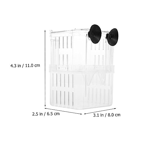 3pcs Fish Breeding Box Aquarium Breeder Box for Small Tanks Fish Acclimation Hatching
