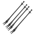 4pcs Long Aquarium Tongs - 20 Inch Plastic Tweezers for Easy Plant Maintenance - Aquarium Grabber Tool for Freshwater and Saltwater Tanks, Fish Feeding 50cm - color: Black